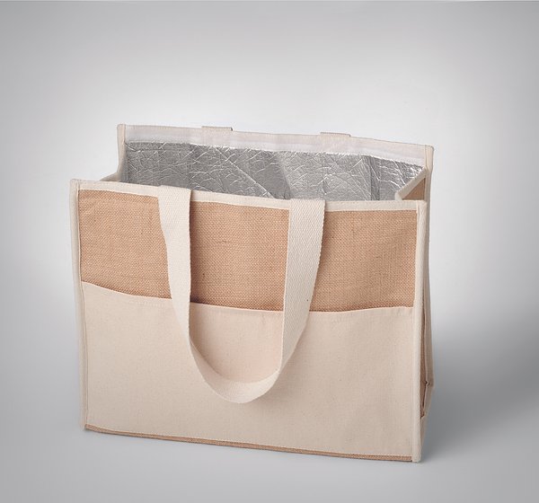 Jute-Canvas Shopping Tasche Nins