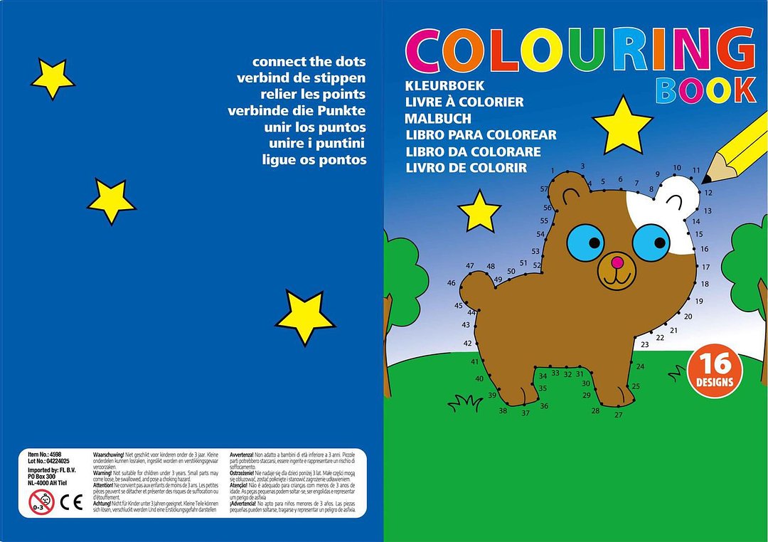 Kinder Malbuch aus Papier Rudylan