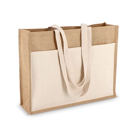 Jute Tragetasche OEKO-TEX® 45 x 12 x 35cm 320g/m² Dumenata