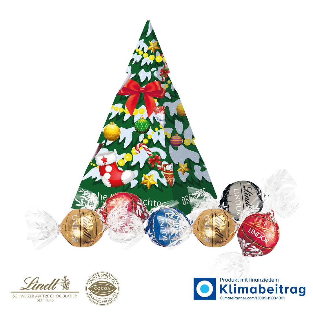 Präsent „Weihnachtsbaum“ mit Lindor Pralines