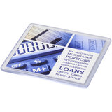 Quadratischer Kunststoffuntersetzer mit Papiereinleger - Ongiunia