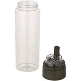 700 ml RCS Trinkflasche aus recyceltem Kunststoff mit Multifunktionsdeckel und Klappstrohhalm - Vreilga