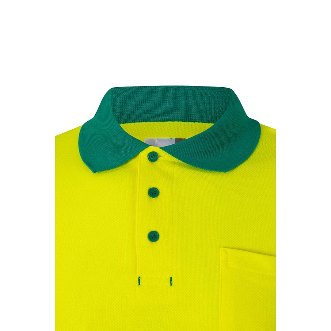 Zweifarbiges Piqué-Poloshirt (150g/m²) mit langen Ärmeln, aus Baumwolle (55%) und Polyester (45%) Lüzzaza