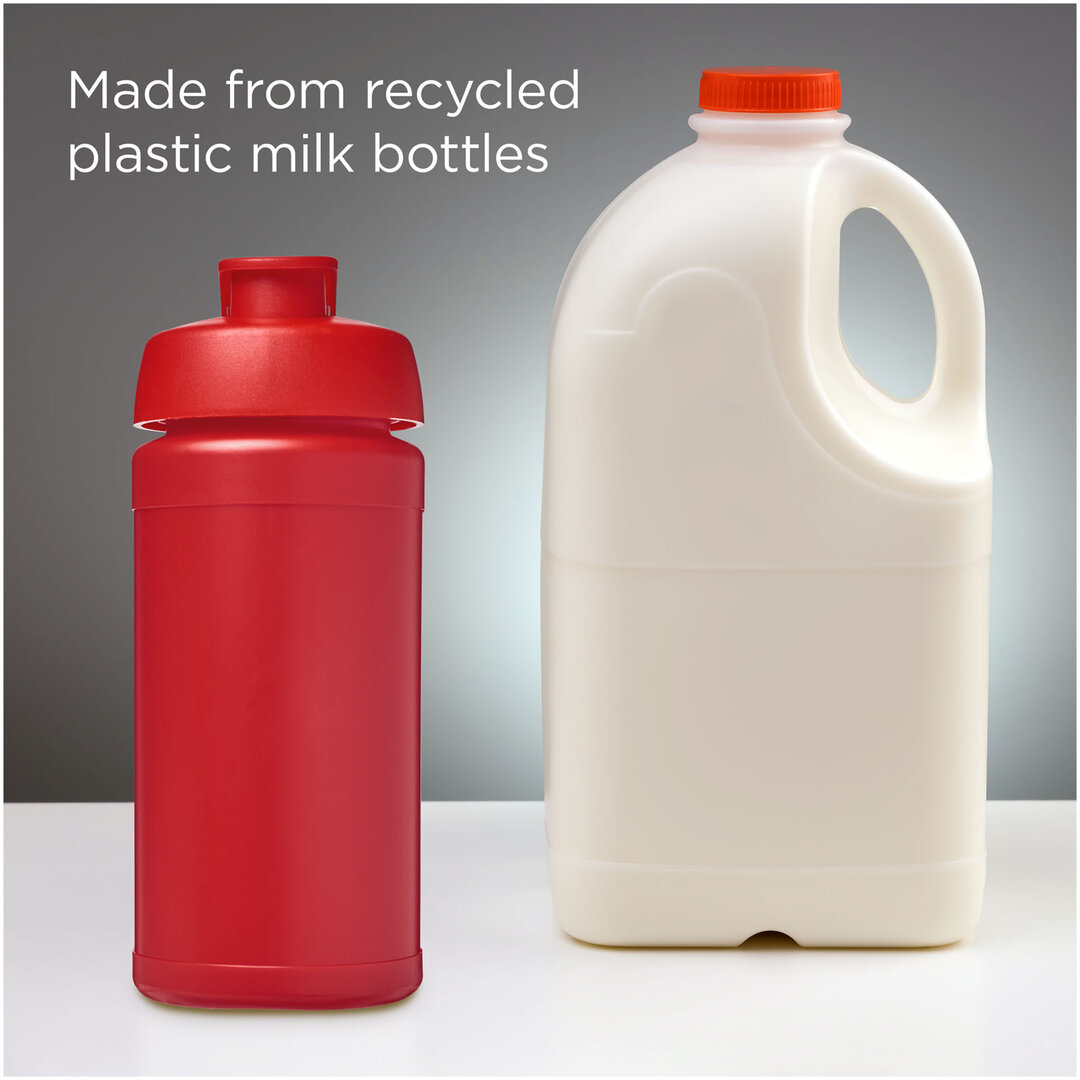 500 ml recycelte Sportflasche mit Klappdeckel - Veivep