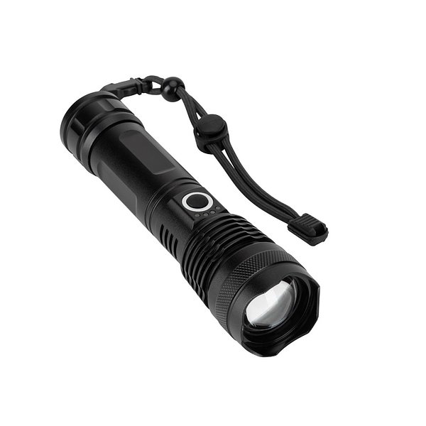 Wiederaufladbare Taschenlampe aus Aluminium (85% recyceltem) mit 10 W Leistung Liusep