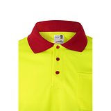 Zweifarbiges Poloshirt im Bird-Eye-Design (160g/m²) mit langen Ärmeln, aus Polyester (100%) Steivia