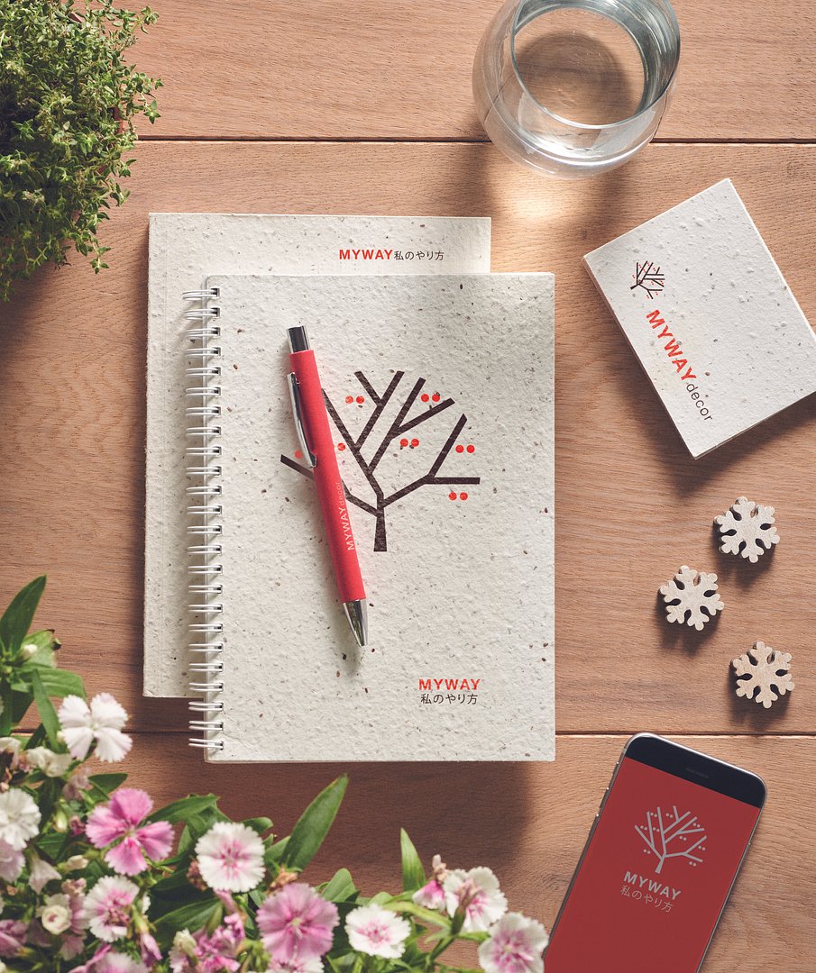 DIN A5 Notizbuch Samenpapier Annelie