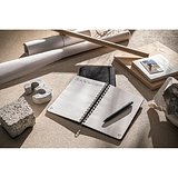 A5-Ringbuch mit flexiblem Einband aus recyceltem Filz (100% rPET) mit linierten Seiten Ittanin