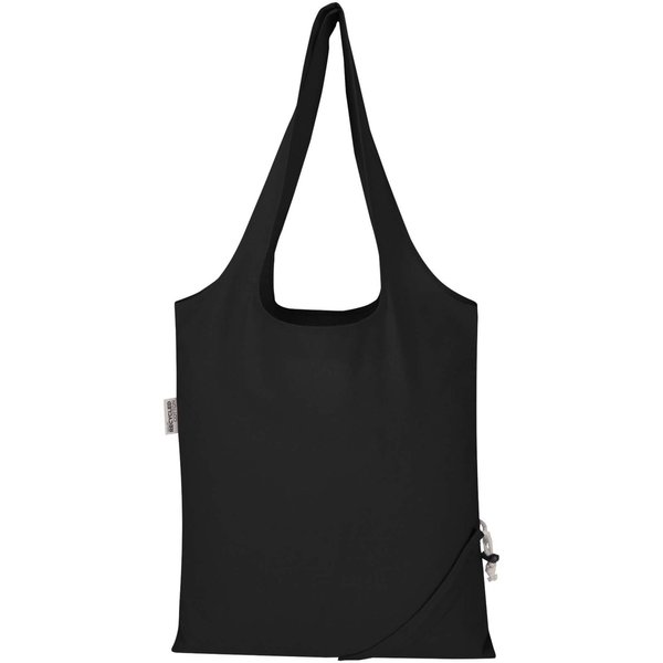 Blend 140 g/m², GRS-zertifizierte, faltbare Baumwoll Tragetasche, 7 l - Grin