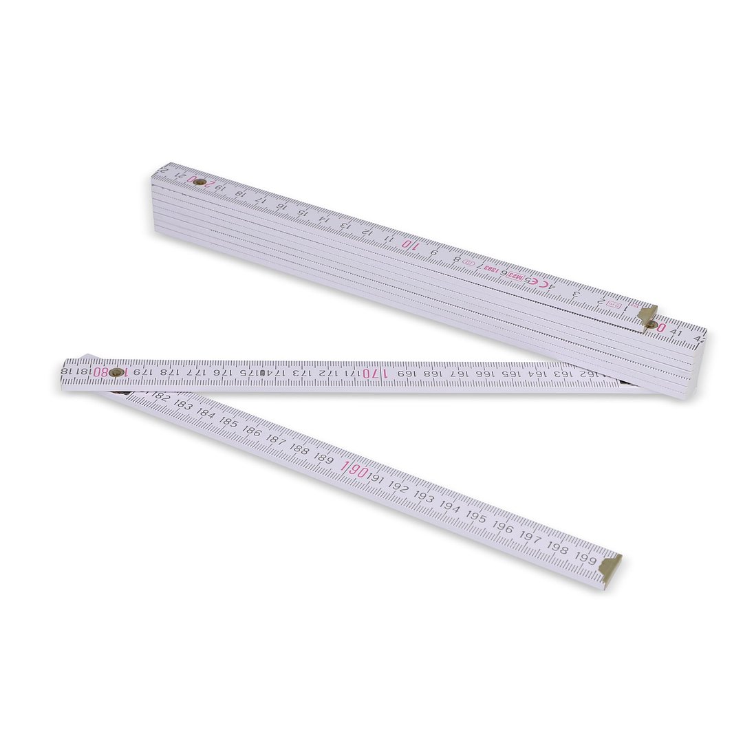 Zollstock Holz 2m Premium lackiert Dicorioli