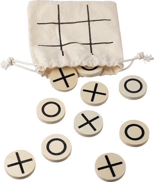 Tic Tac Toe Durens | Holz | Baumwollbeutel