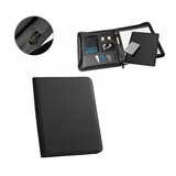 A4 Mappe aus recyceltem Polyester (100% rPET) 300D mit Reissverschluss Giuna